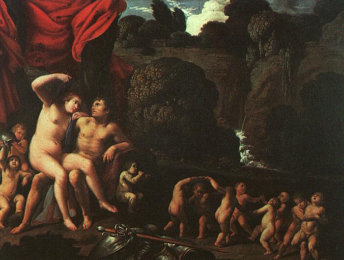 Carlo Saraceni Venus and Mars France oil painting art